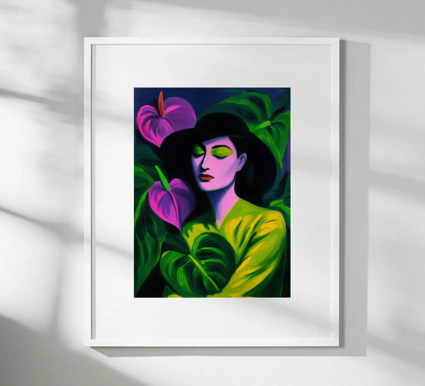 The Lover | Woman with Anthuriums Poster von Autofocus