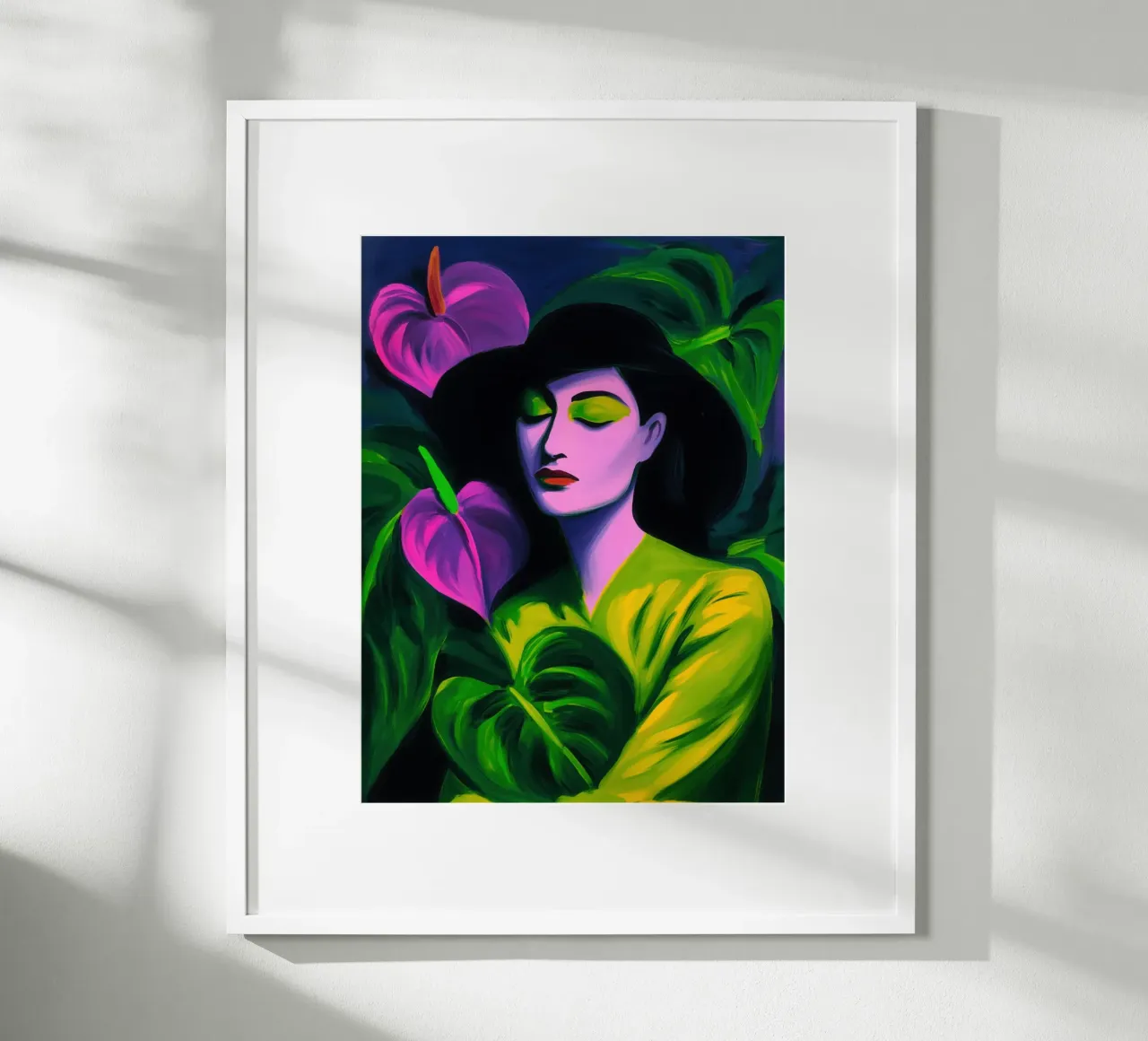 The Lover | Woman with Anthuriums poster by Autofocus