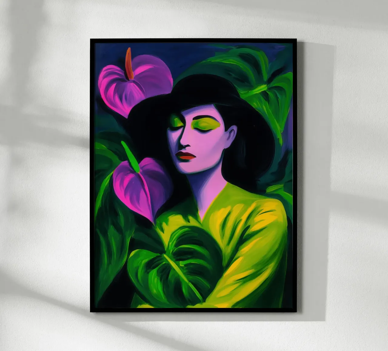 The Lover | Woman with Anthuriums poster by Autofocus