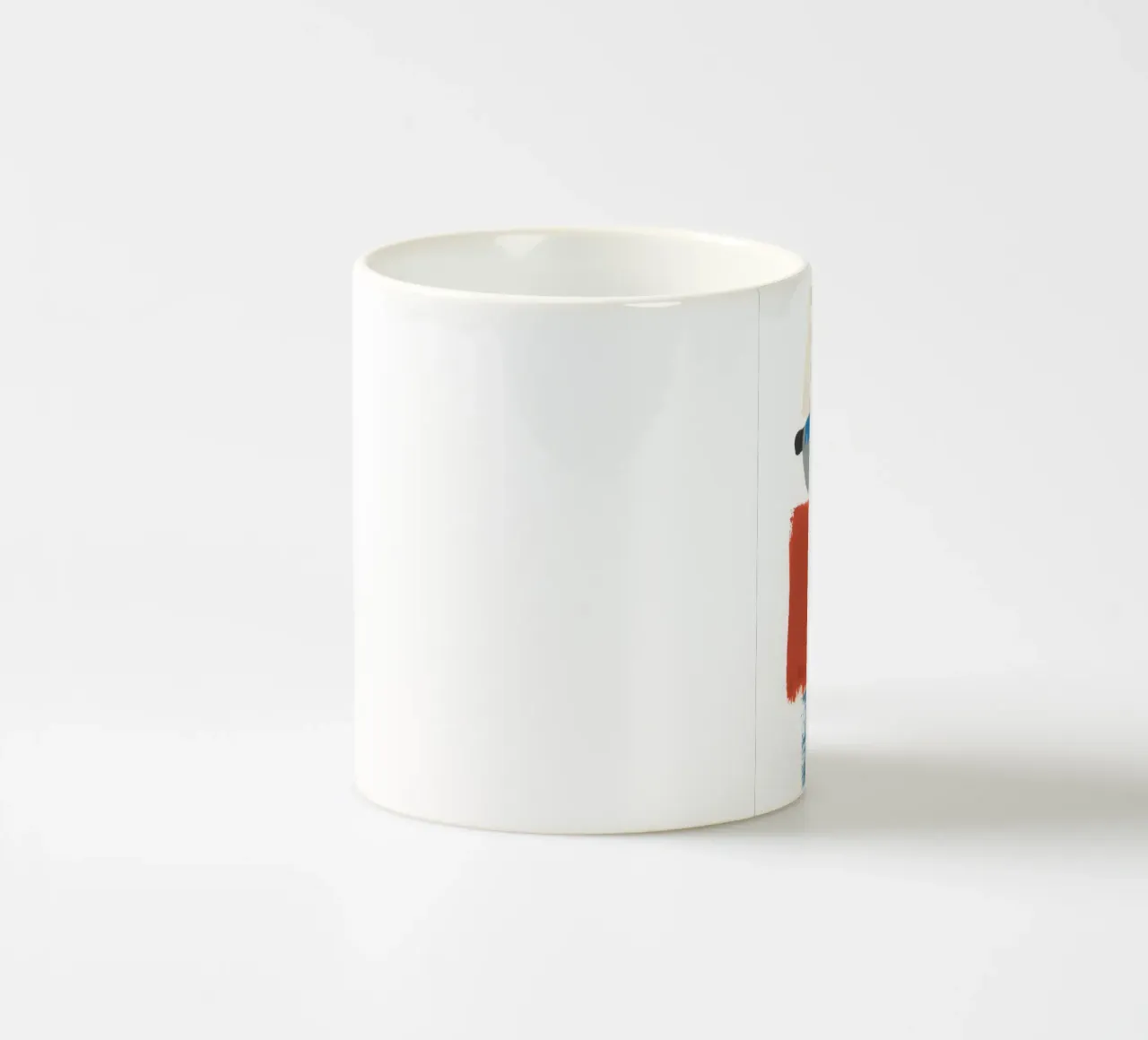 Viso ovale 2 tazza in ceramica da gtobonart