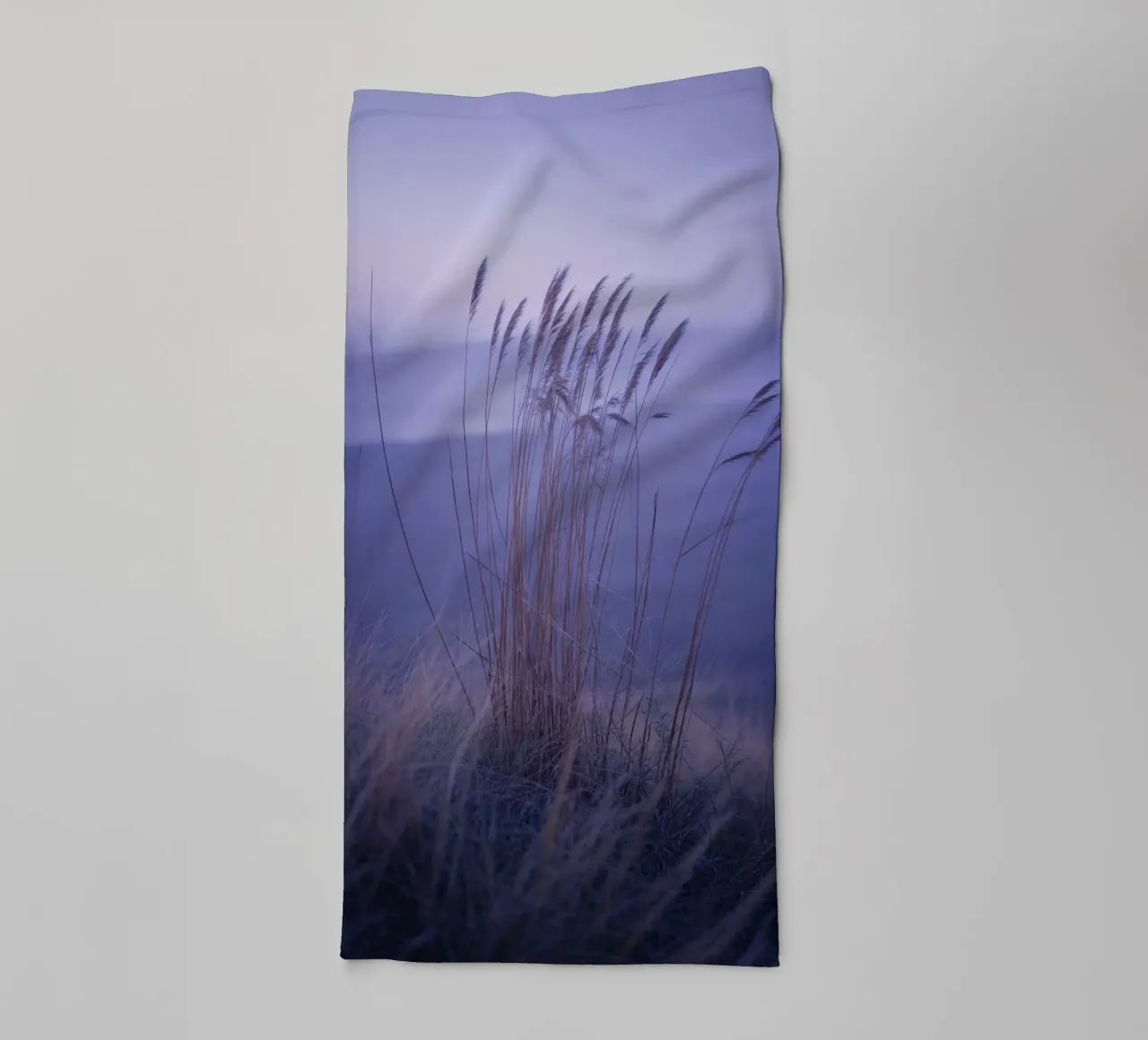 Herbs blowing in the wind under soothing violet light towel by Plain Thoughts