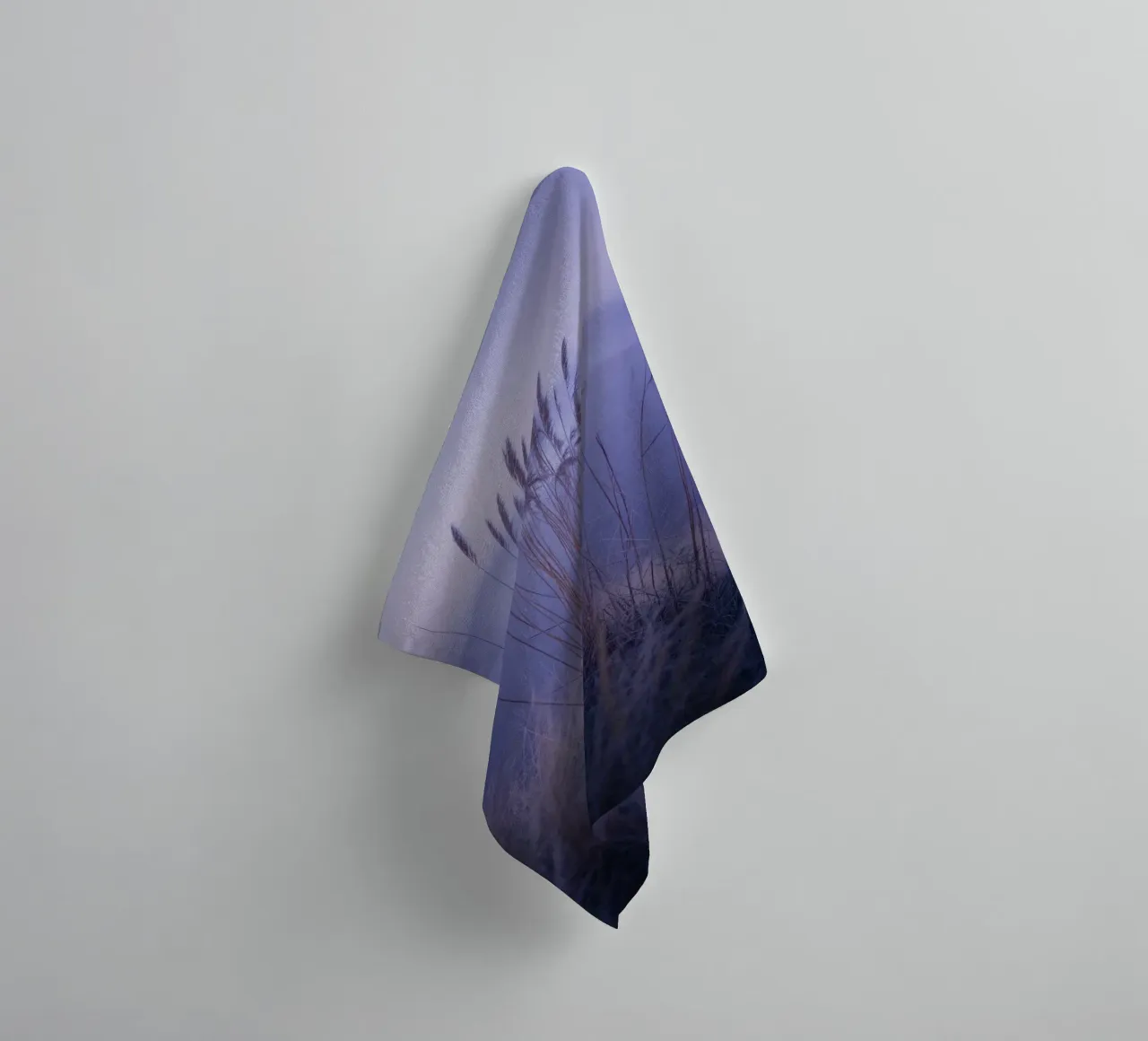 Herbs blowing in the wind under soothing violet light towel by Plain Thoughts
