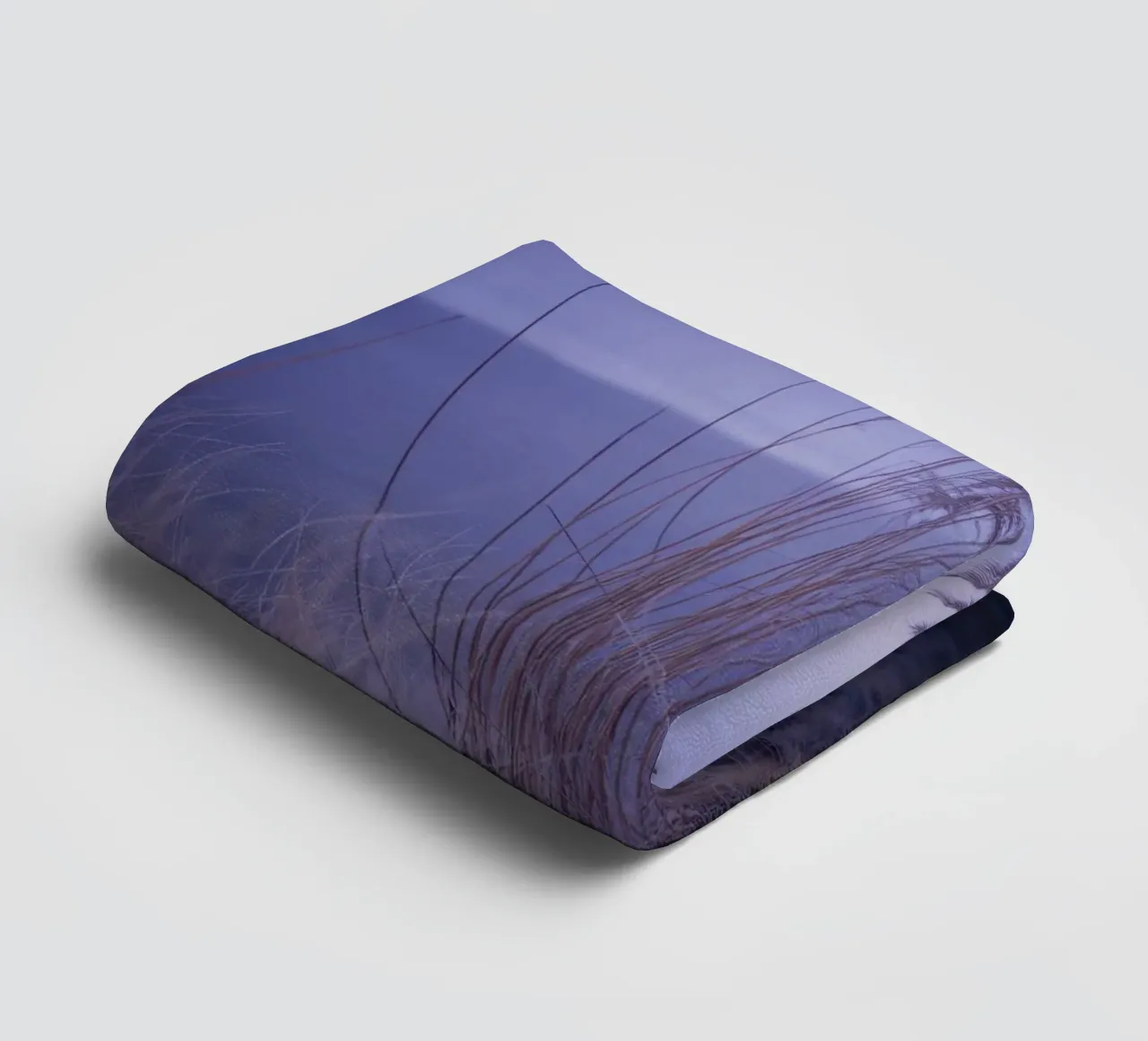 Herbs blowing in the wind under soothing violet light towel by Plain Thoughts