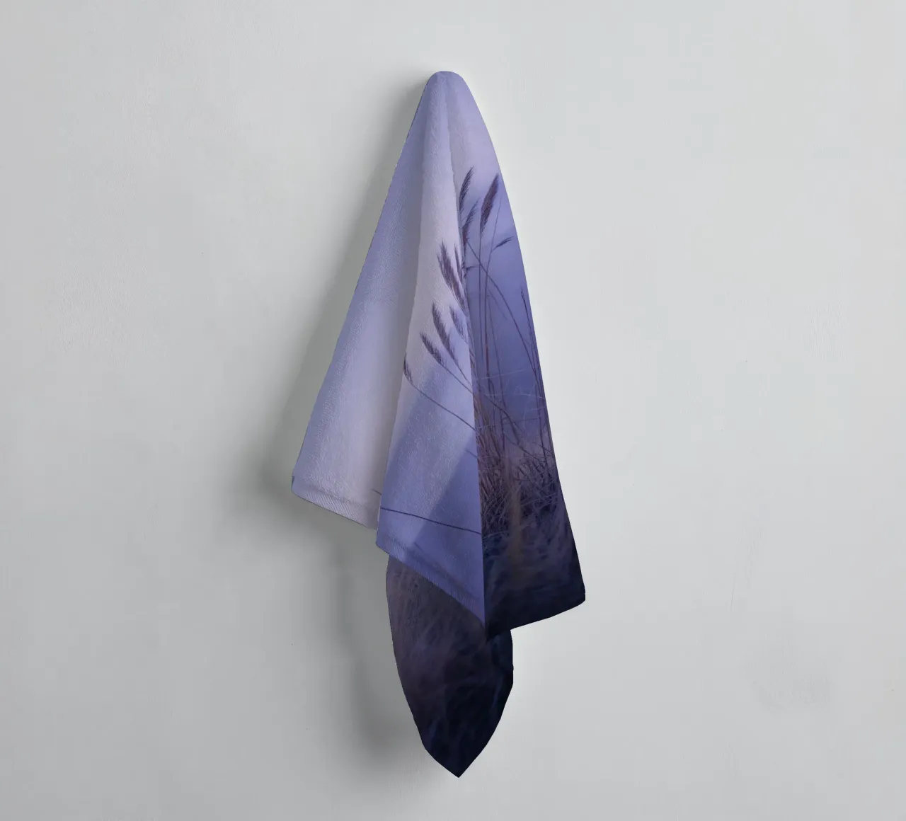 Herbs blowing in the wind under soothing violet light towel by Plain Thoughts