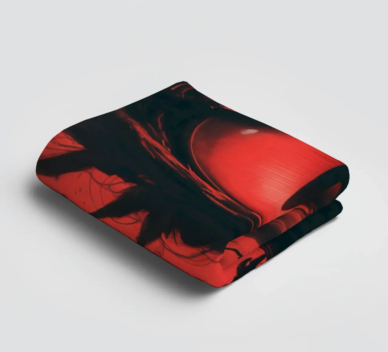Das Auge des Drachen - Konfrontation im Schatten Handtuch von Plain Thoughts