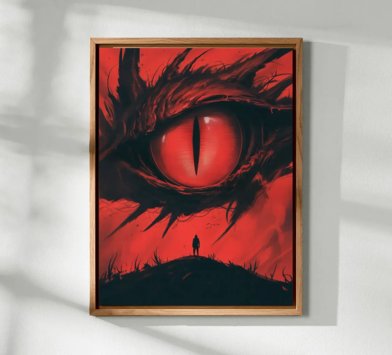 L'occhio del drago - Confronto nell'ombra alluminio dibond da Plain Thoughts