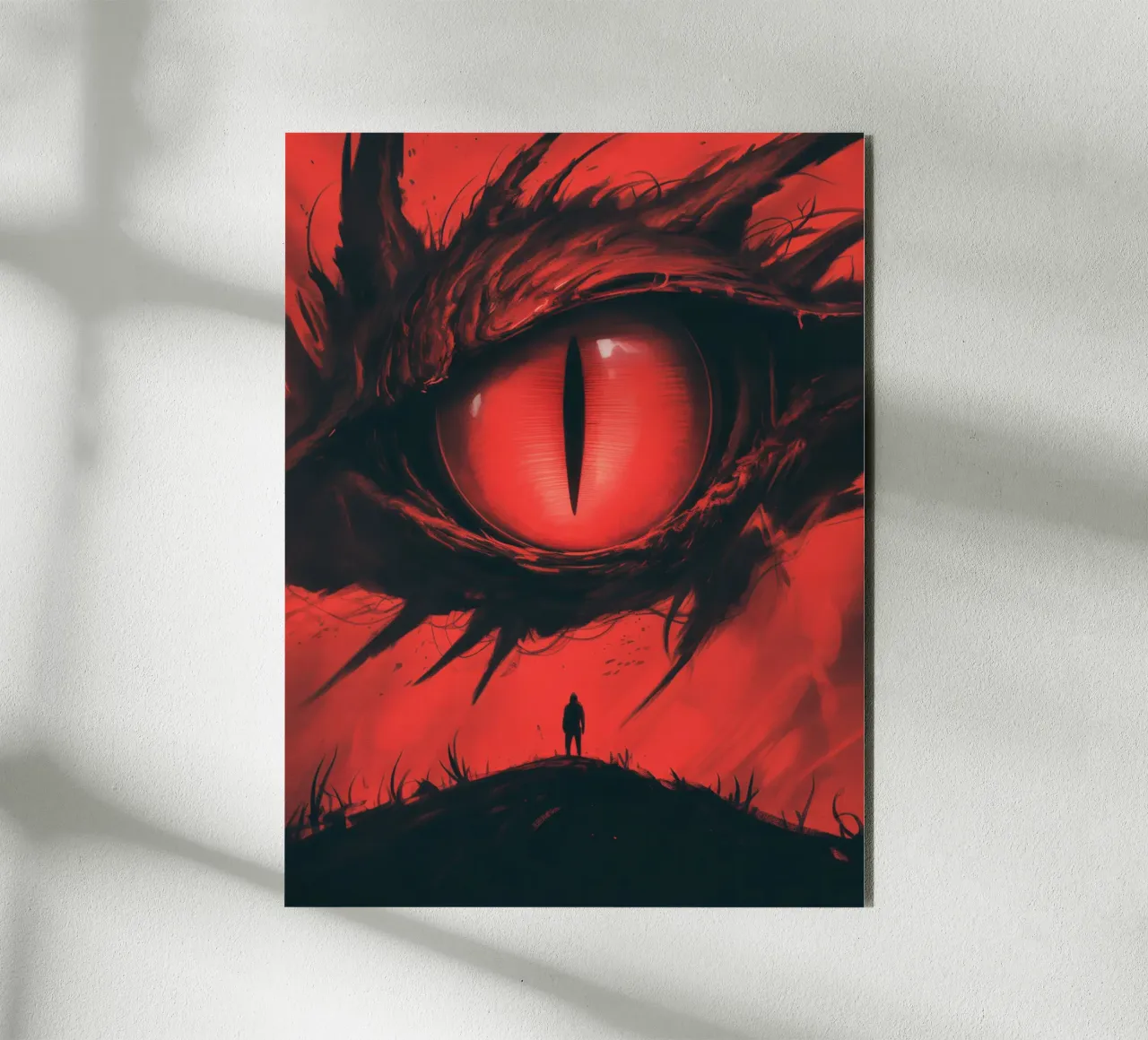 L'occhio del drago - Confronto nell'ombra alluminio dibond da Plain Thoughts
