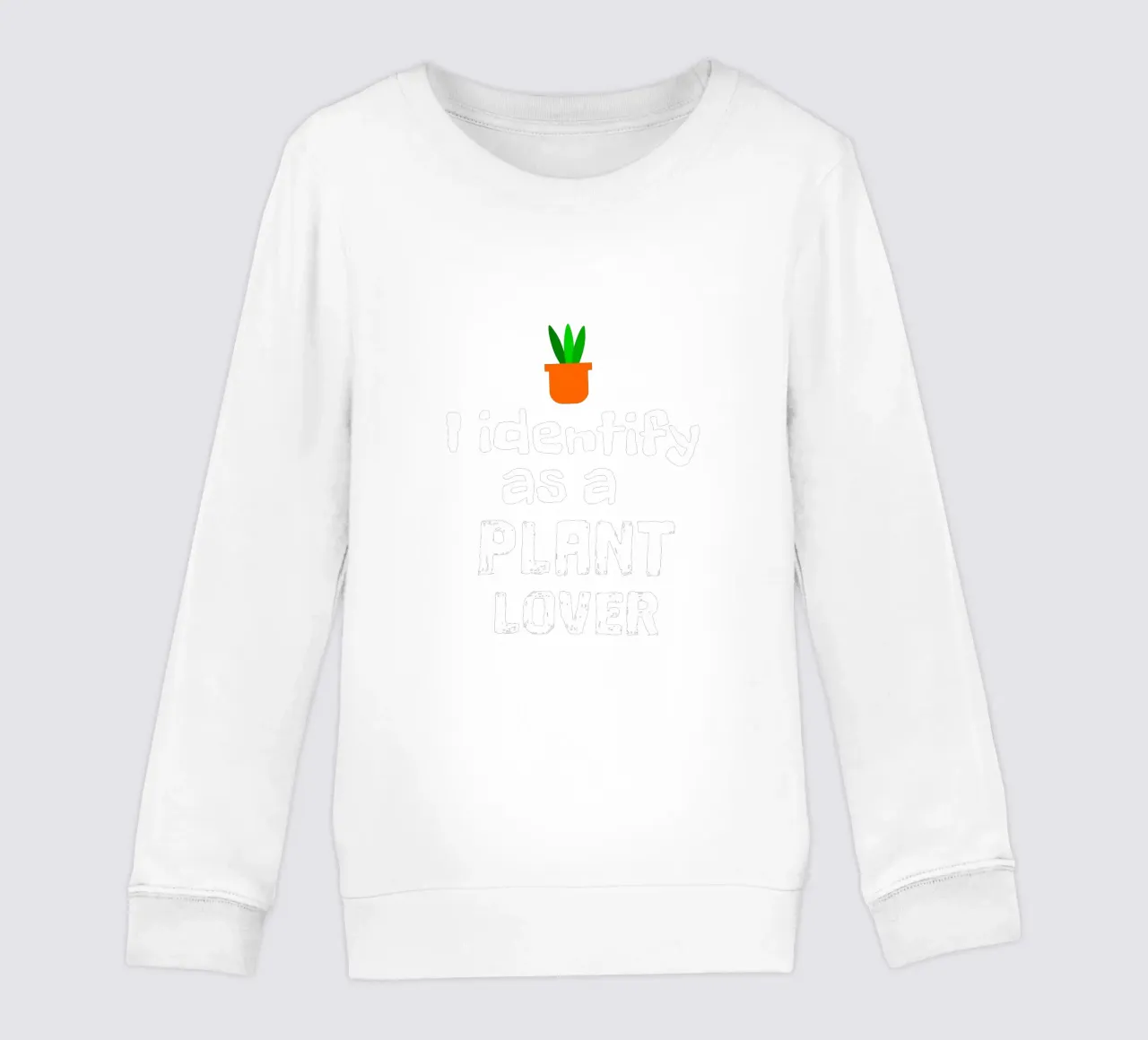 I identify as a plant lover felpa bambino da mygreenvalue