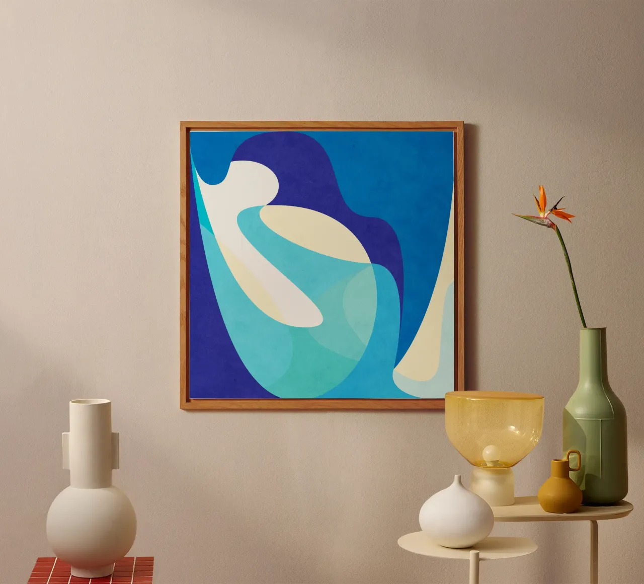 Anima blu alluminio dibond da Abstract 888