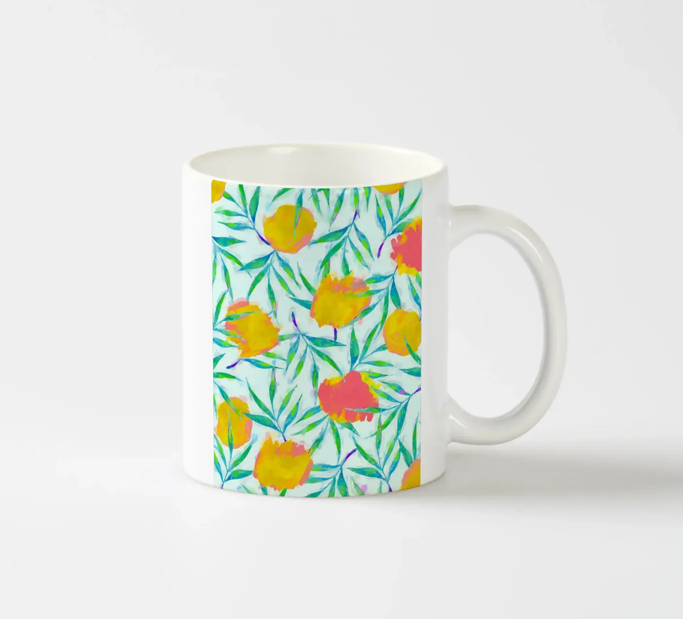Flowering ceramic mug by 83oranges.com