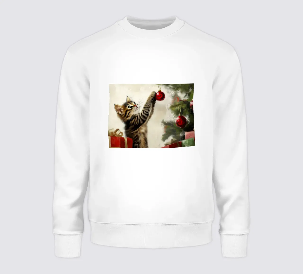 Gatto curioso di Natale - Momento di gioco felpa da Cozy Vibes
