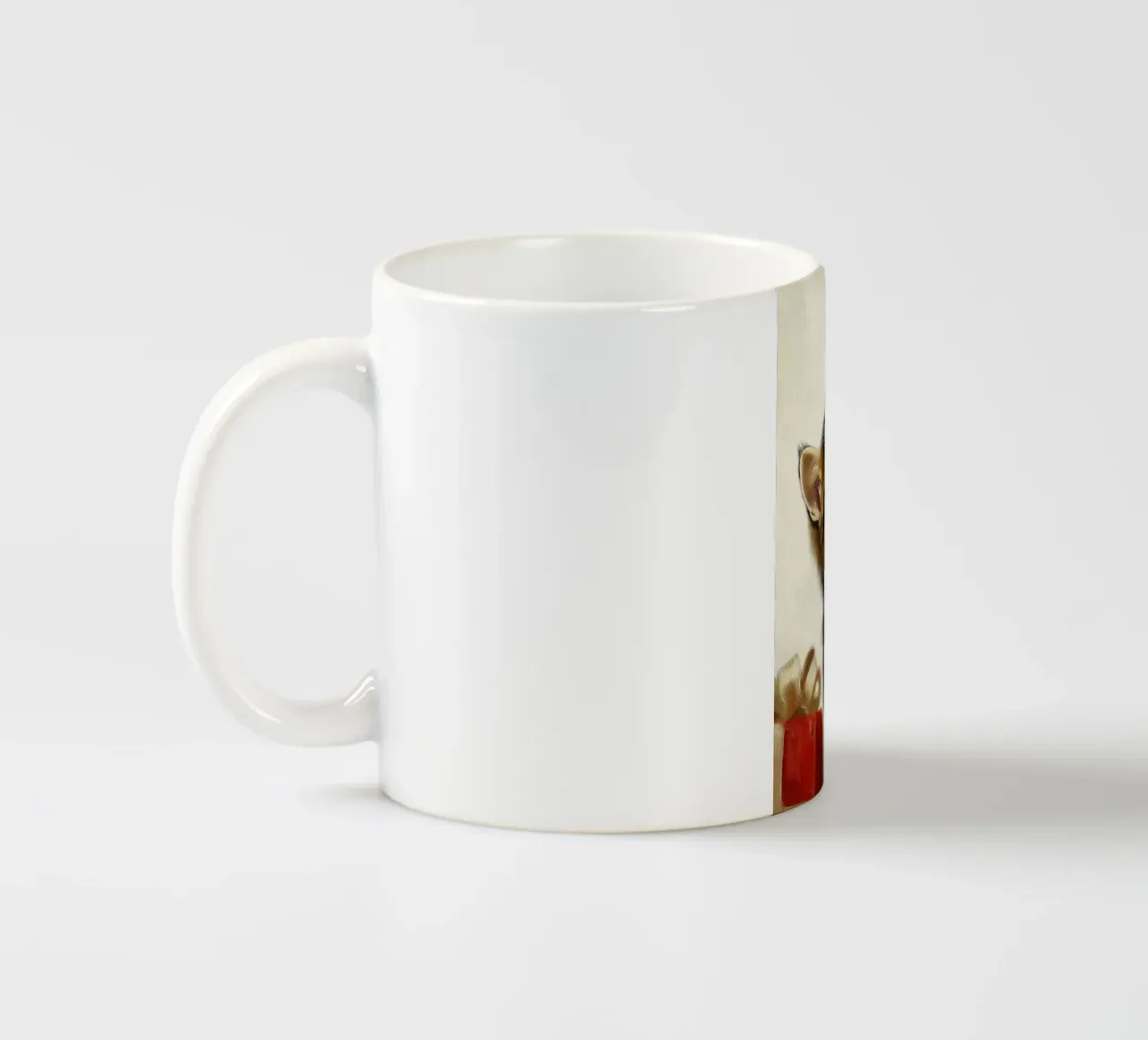 Gatto curioso di Natale - Momento di gioco tazza in ceramica da Cozy Vibes
