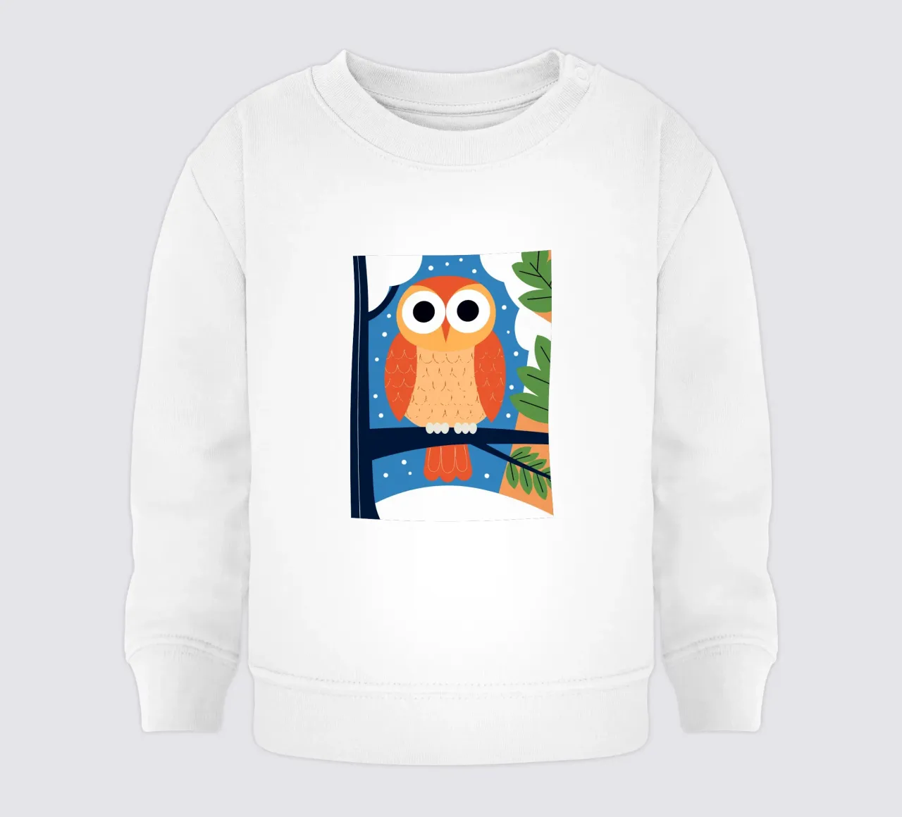 Gufo sull'albero felpa neonato da PROTECT ANIMALS