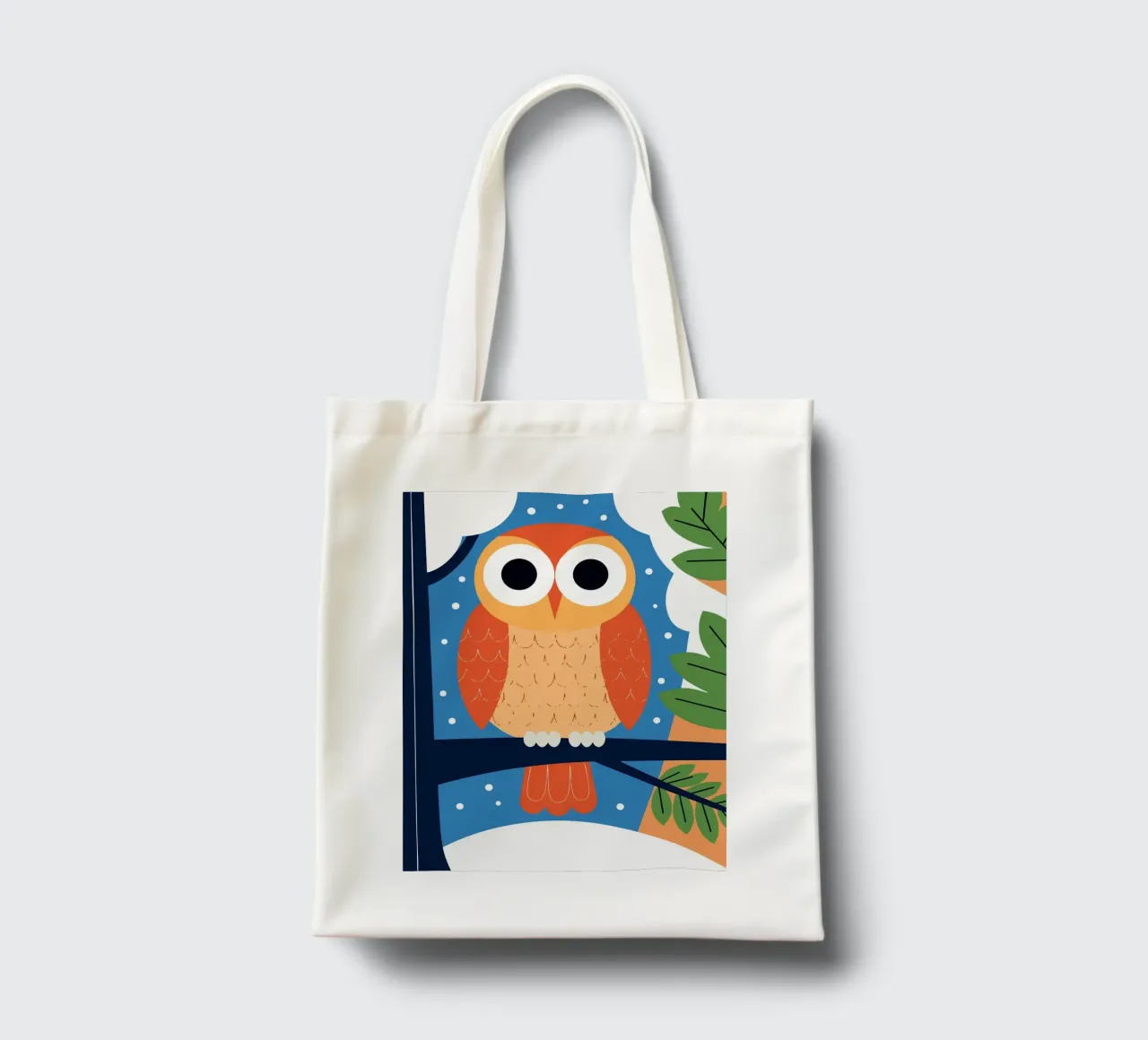 Gufo sull'albero borsa in juta da PROTECT ANIMALS