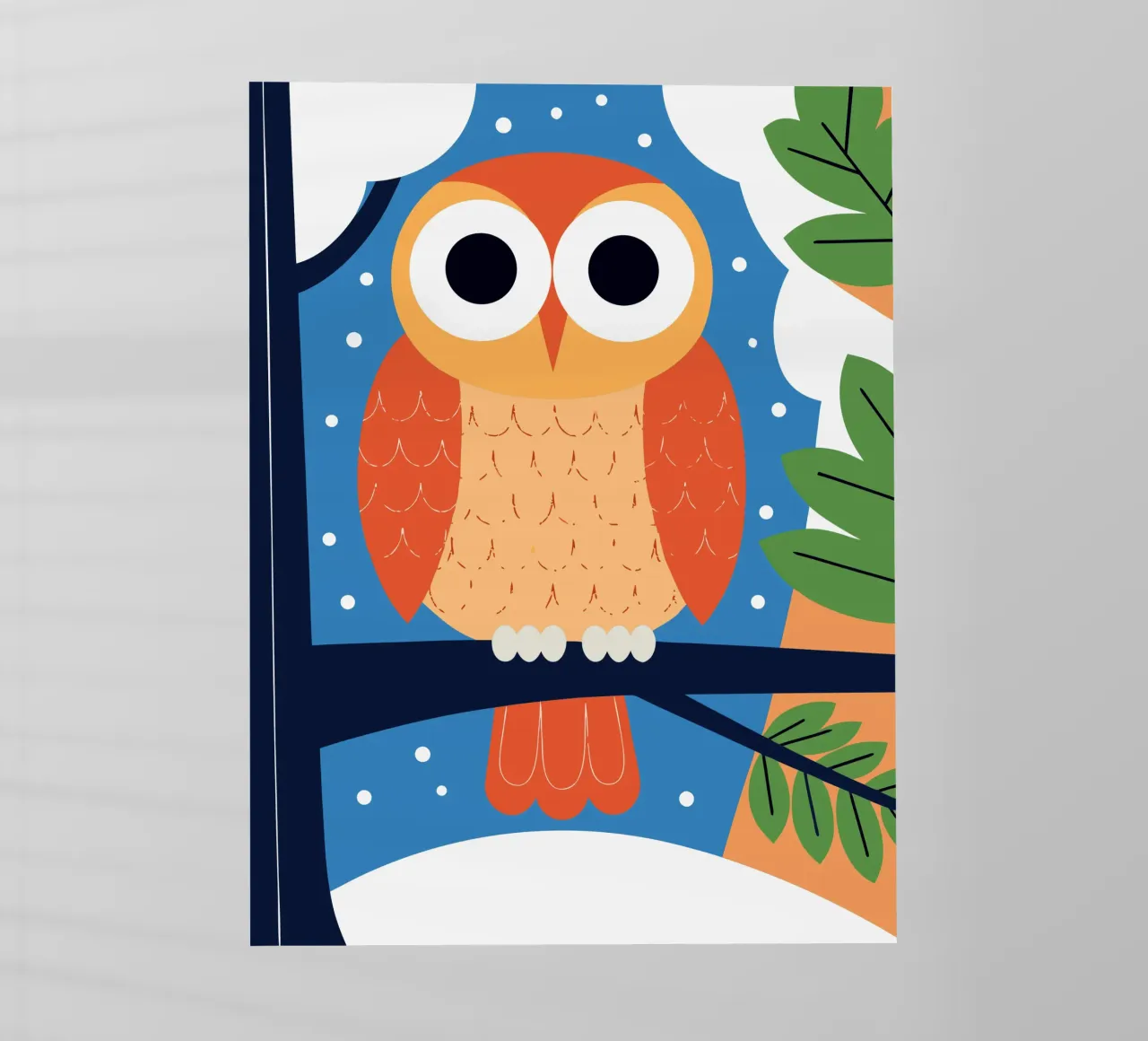 Gufo sull'albero pellicola backlit da PROTECT ANIMALS