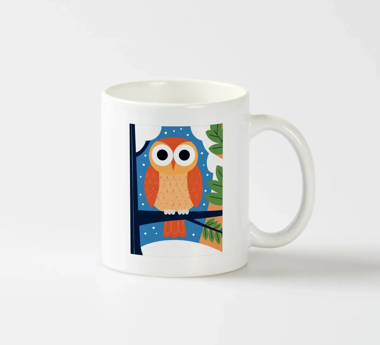 Gufo sull'albero tazza in ceramica da PROTECT ANIMALS
