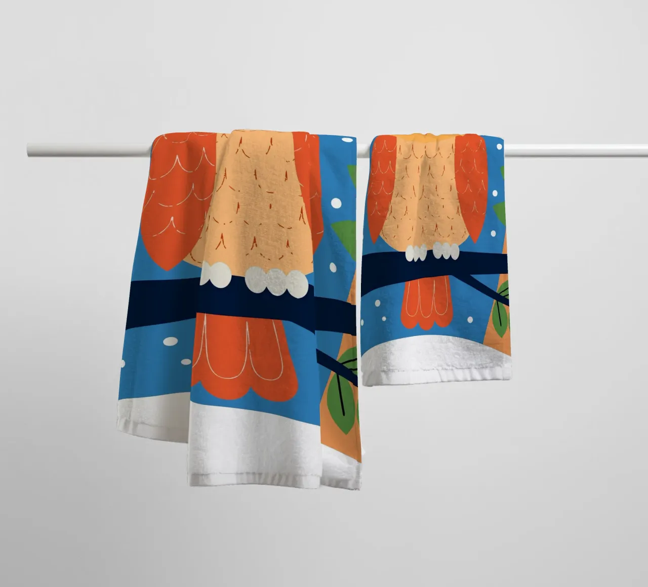 Gufo sull'albero asciugamano da bagno da PROTECT ANIMALS