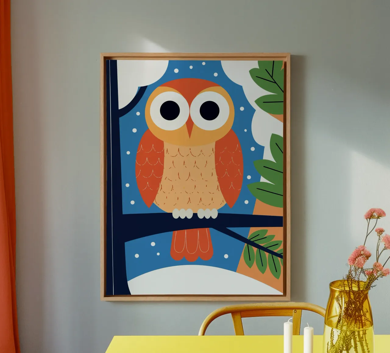 Owl in the Tree canvas by PROTECT ANIMALS