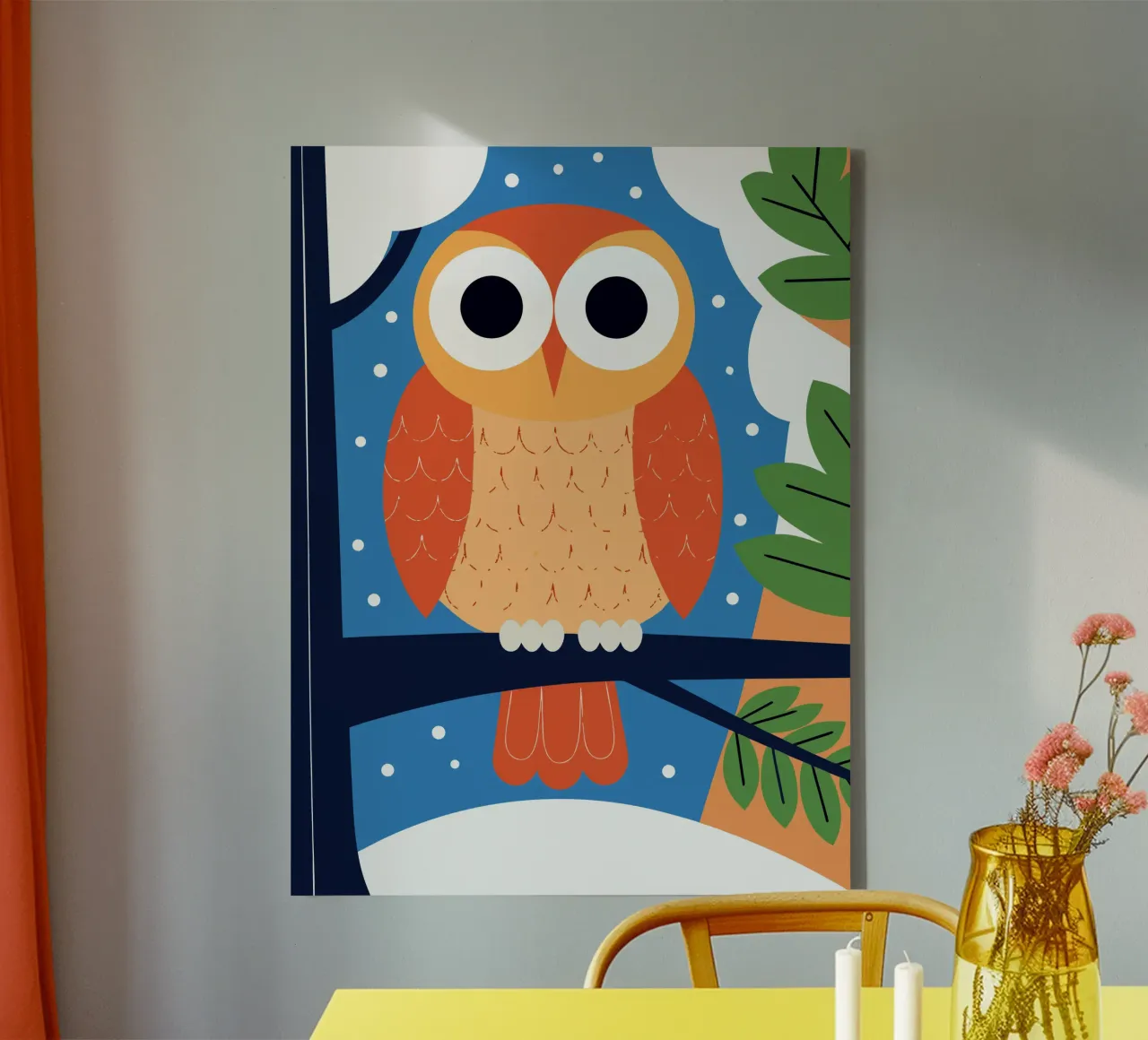 Owl in the Tree canvas by PROTECT ANIMALS