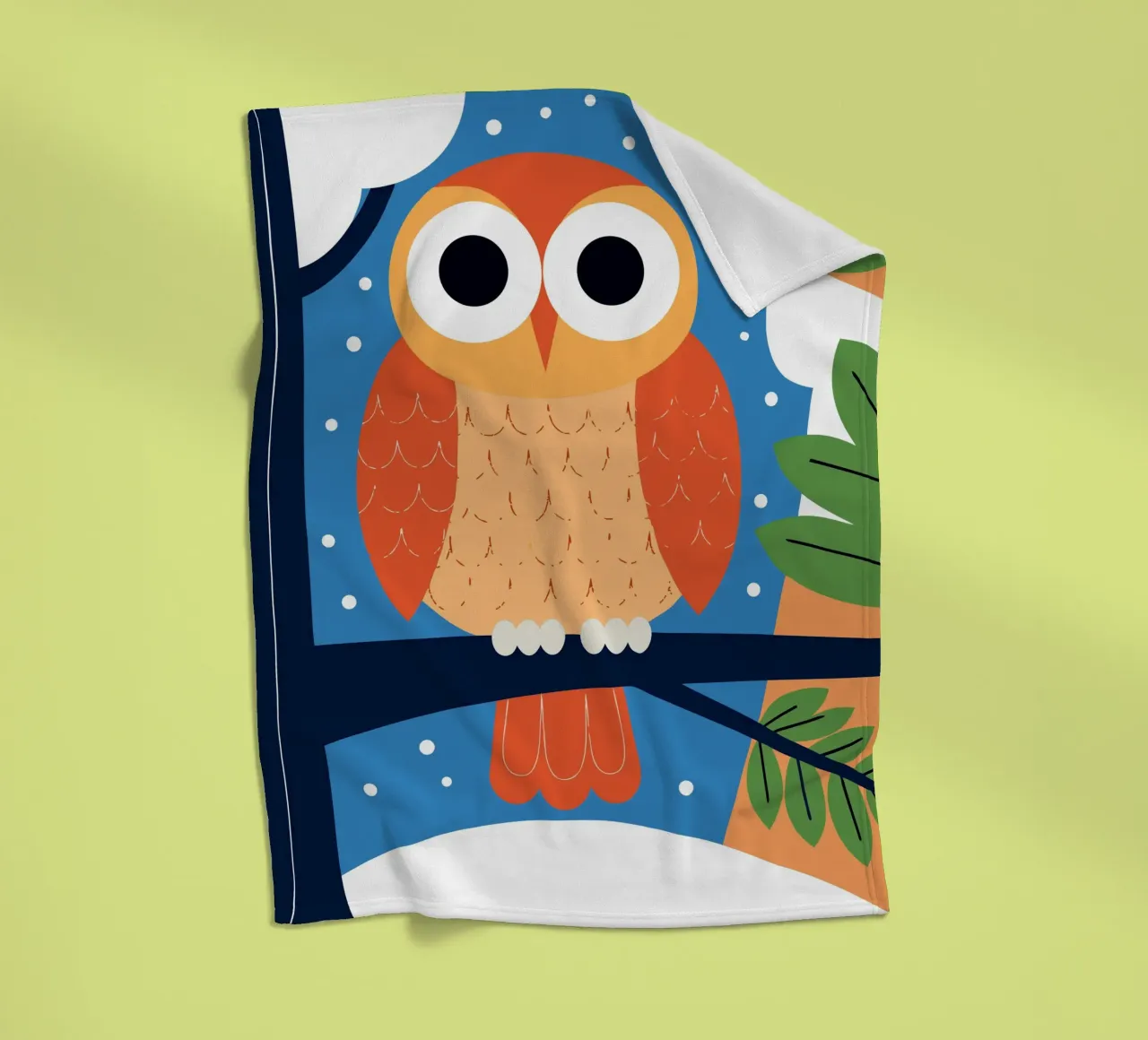 Gufo sull'albero coperta in pile da PROTECT ANIMALS