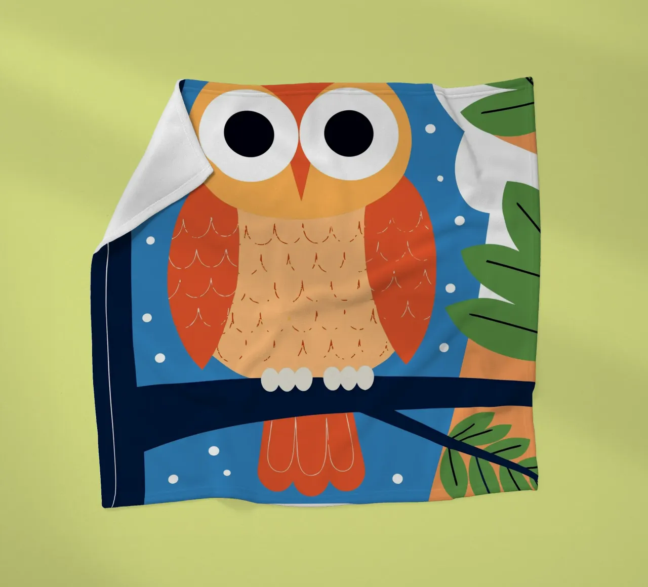 Gufo sull'albero coperta in pile da PROTECT ANIMALS