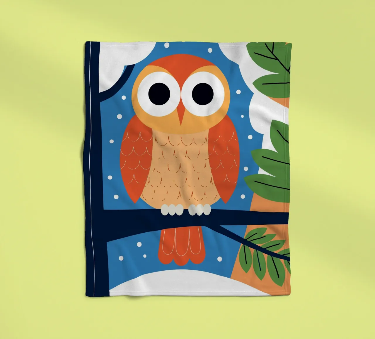 Gufo sull'albero coperta in pile da PROTECT ANIMALS