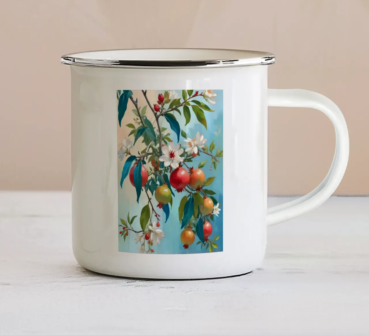 Melograni dolci tazza in smalto da 83oranges