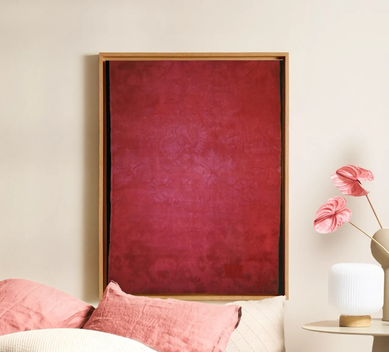 red abstract tela da artshop