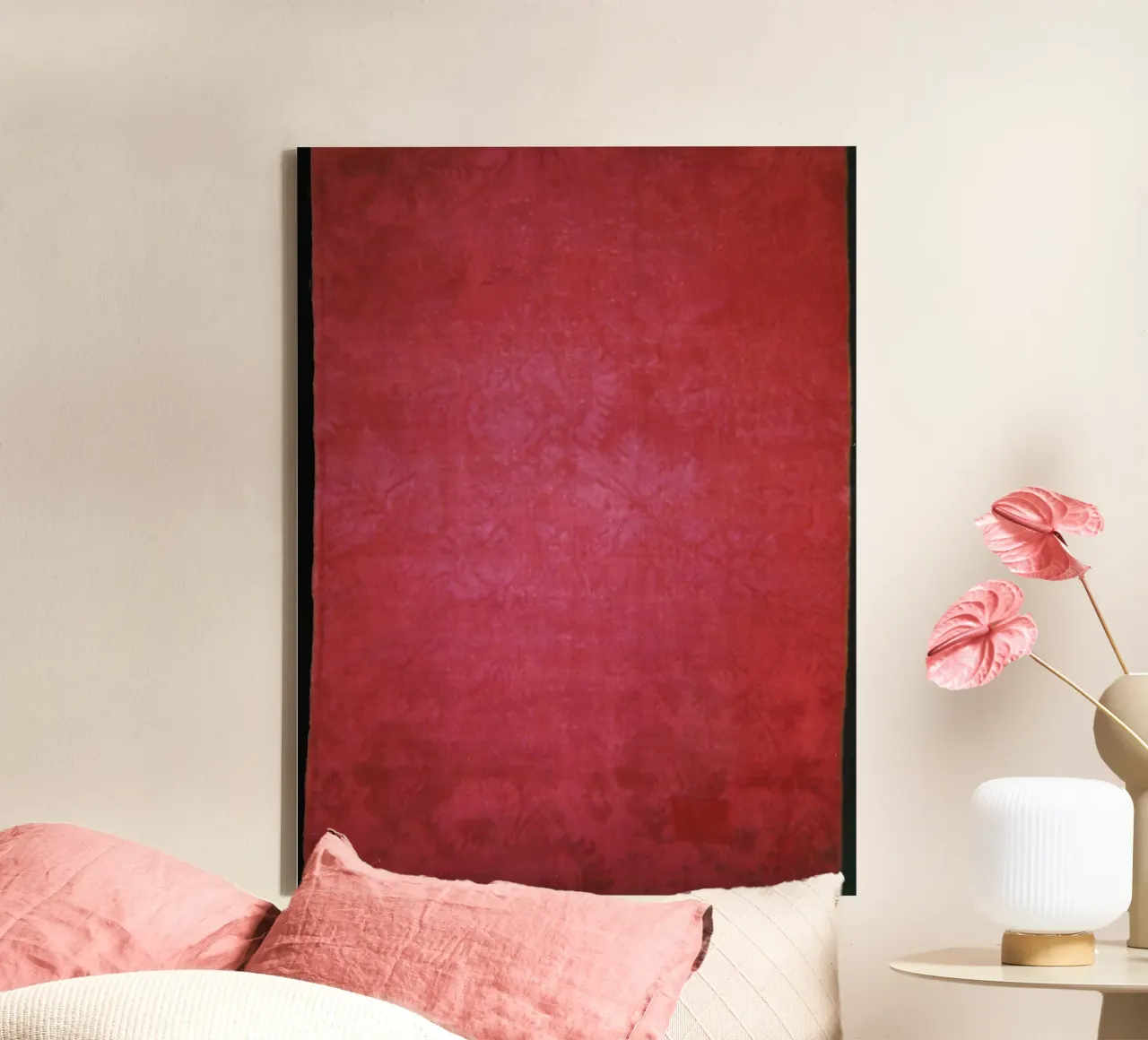 red abstract tela da artshop