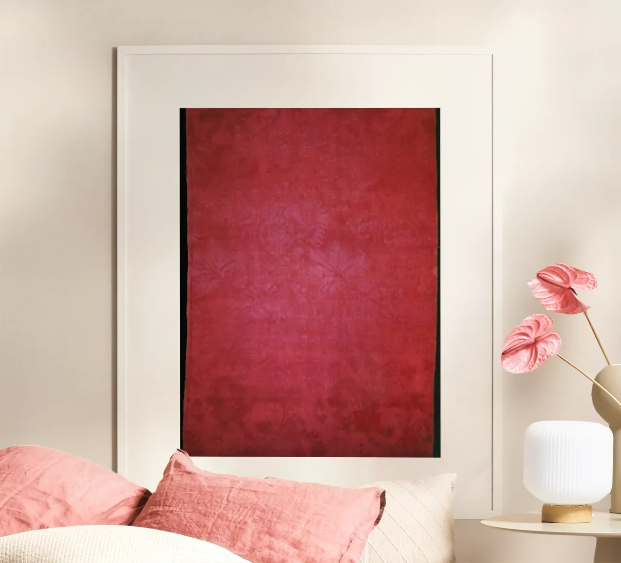 red abstract poster da artshop