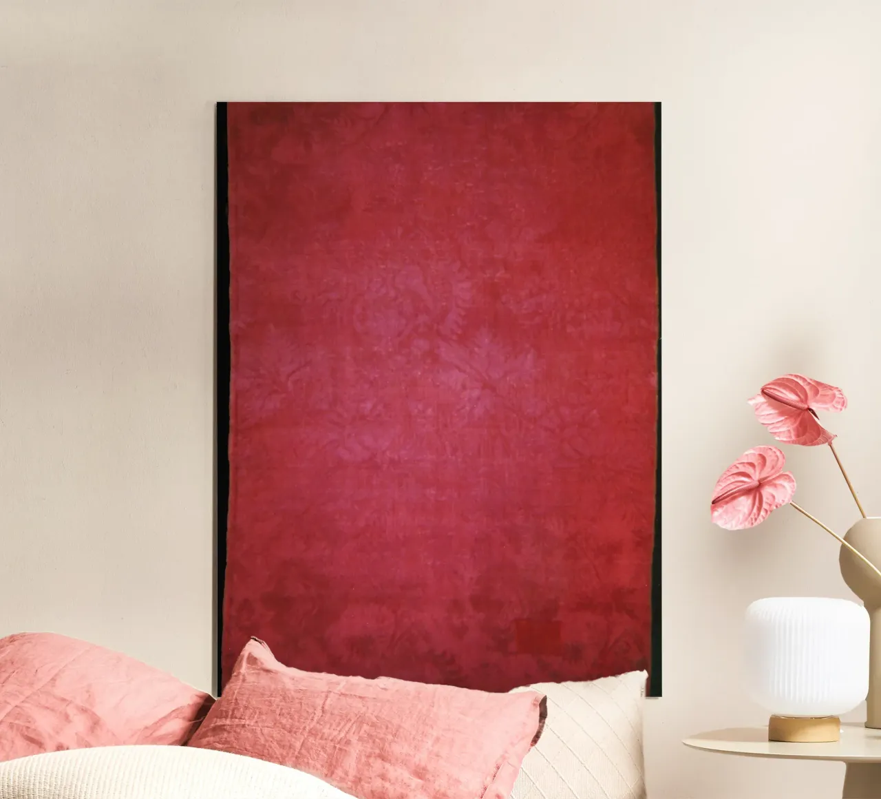 red abstract poster da artshop