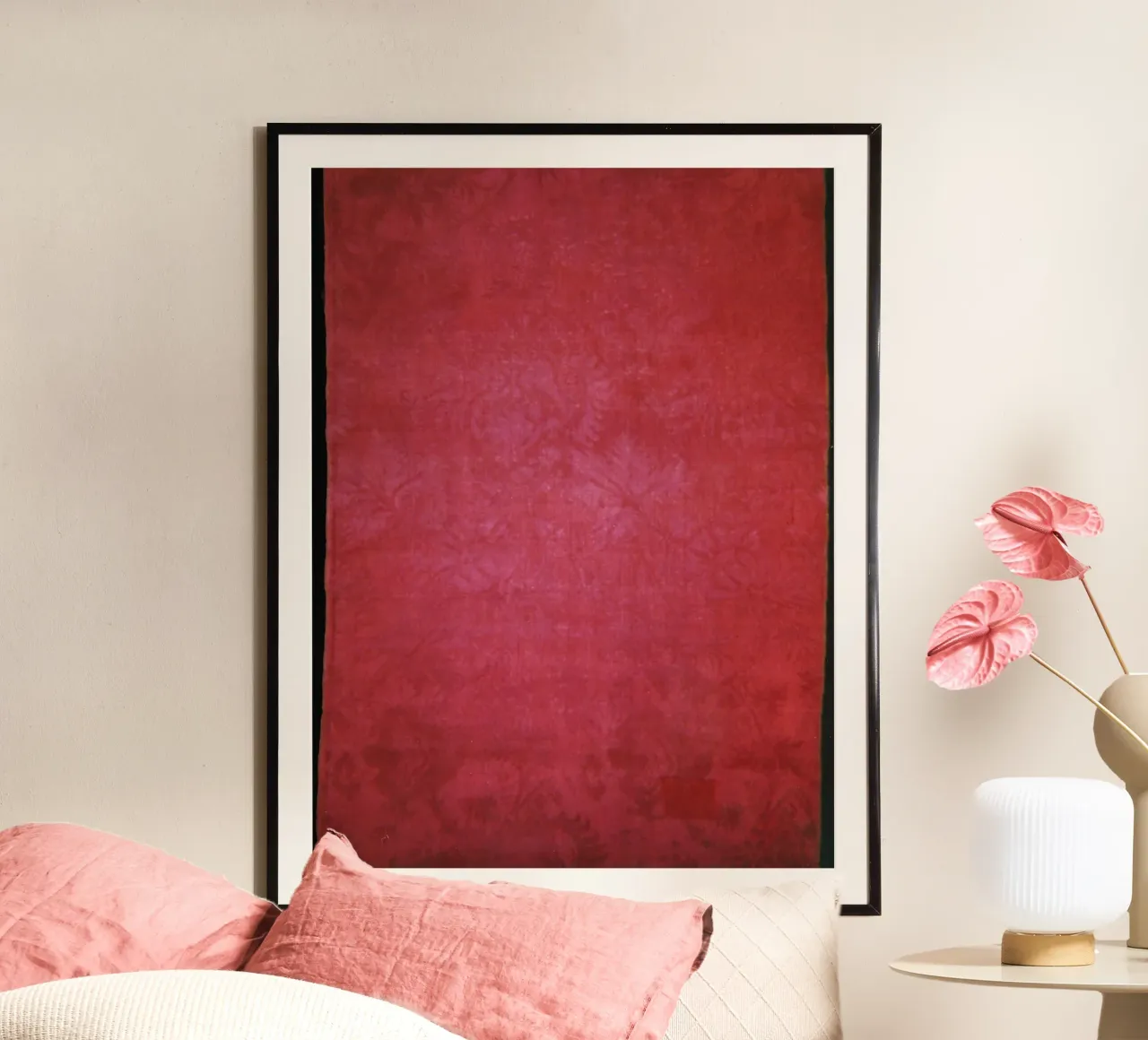 red abstract poster da artshop