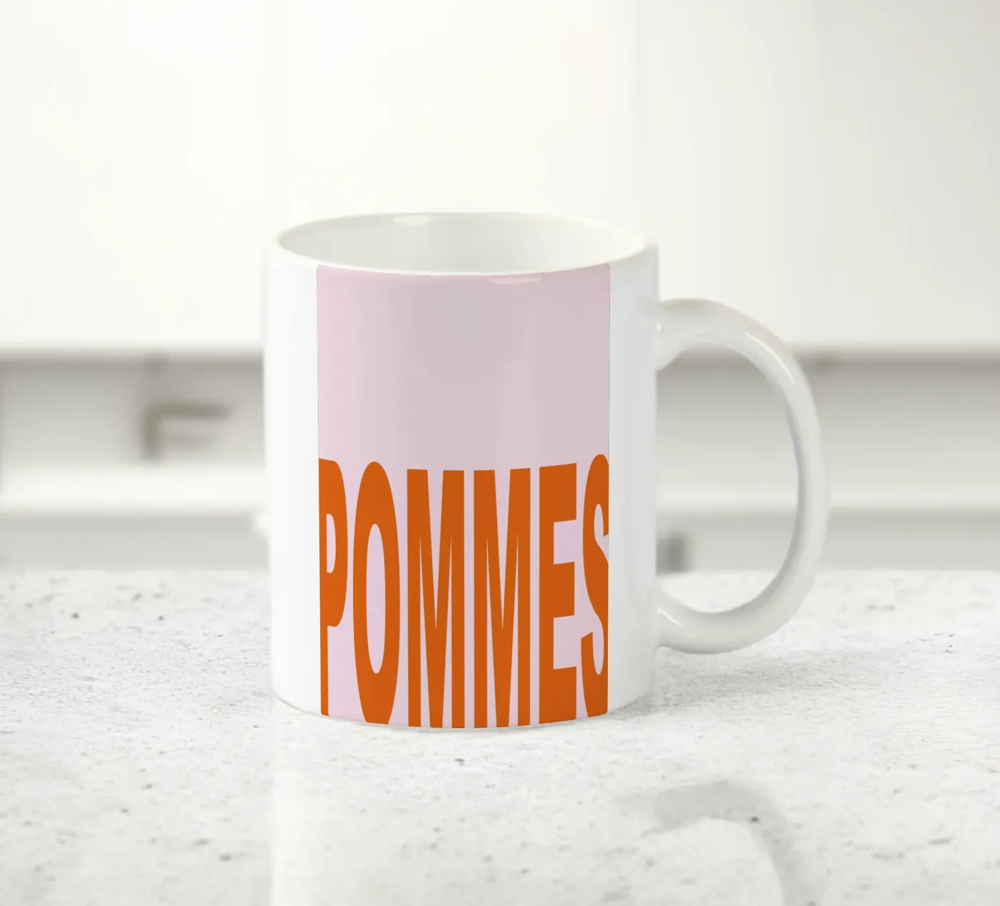 Pommes ceramic mug by Hej Ibiza by Ute Arnold
