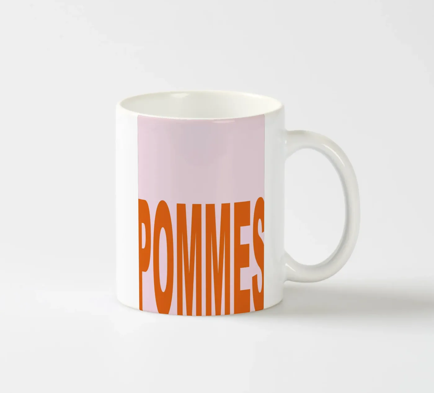 Pommes ceramic mug by Hej Ibiza by Ute Arnold