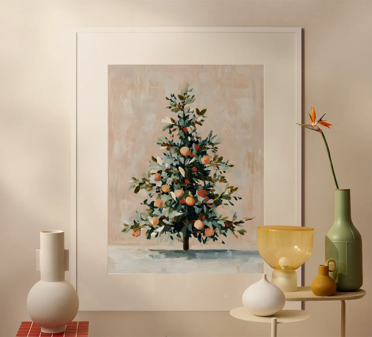 Frosted Orchard Tree carta hahnemühle da velvetwinterstudio