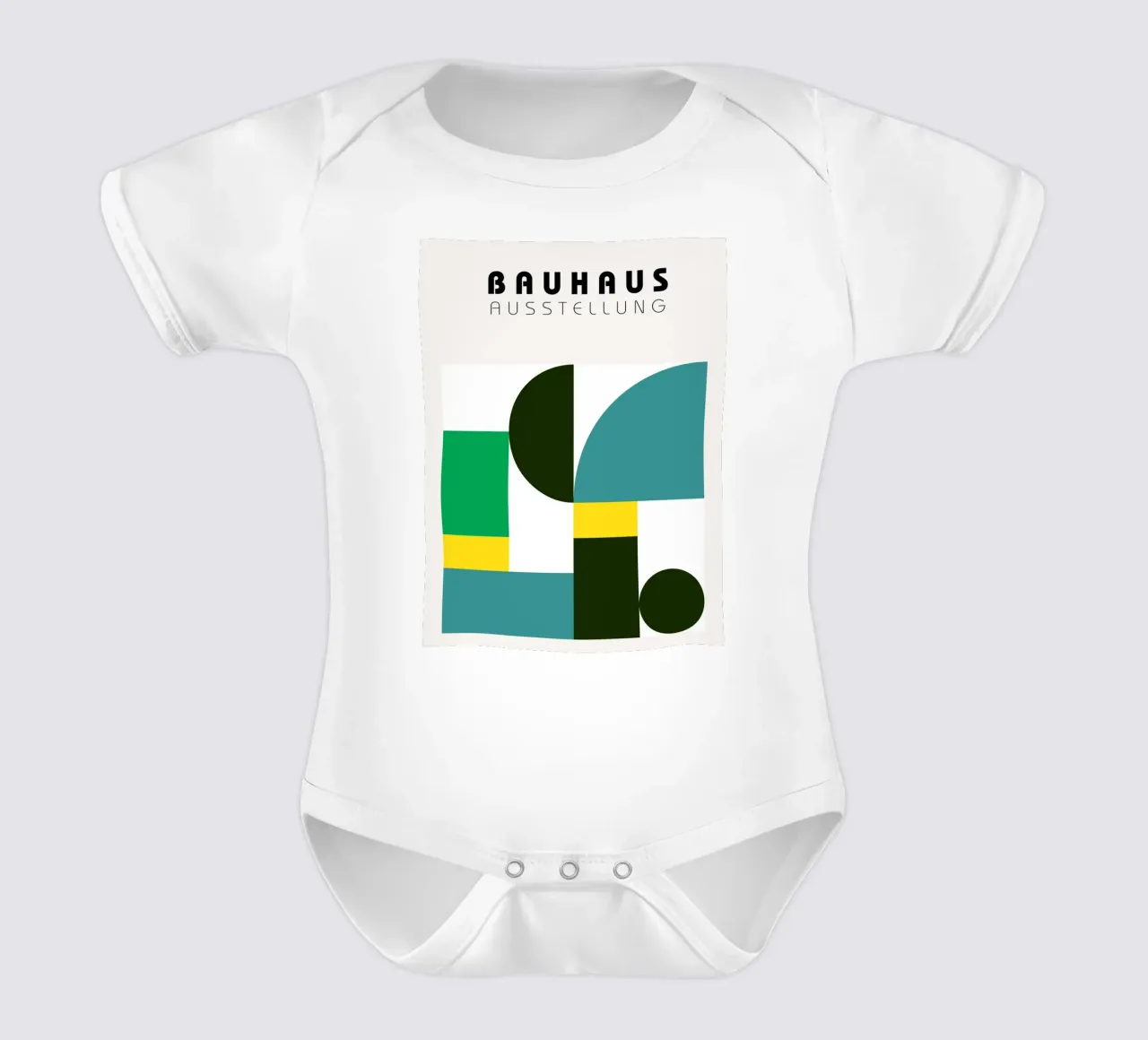 Mostra Bauhaus - Forme geometriche body neonato maniche corte da Cozy Vibes