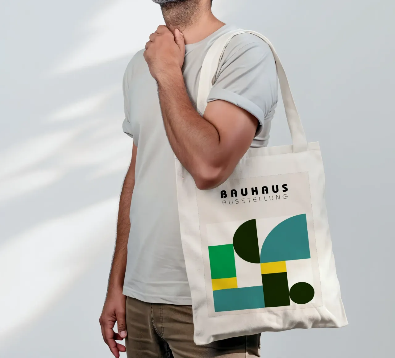 Mostra Bauhaus - Forme geometriche borsa in juta da Cozy Vibes