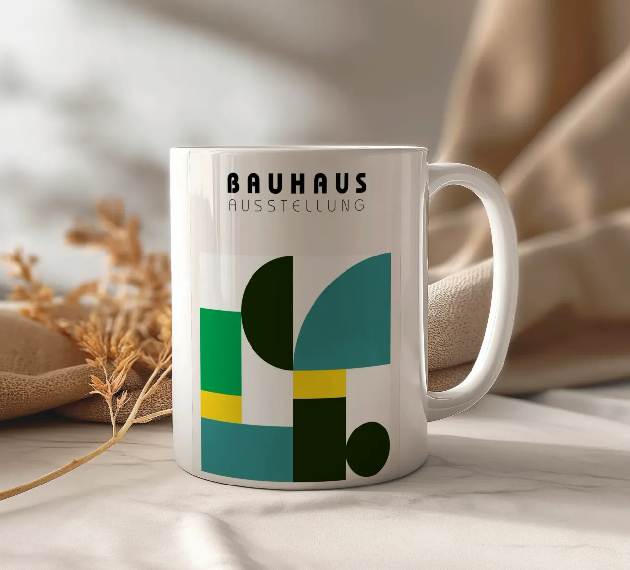 Mostra Bauhaus - Forme geometriche tazza in ceramica da Cozy Vibes