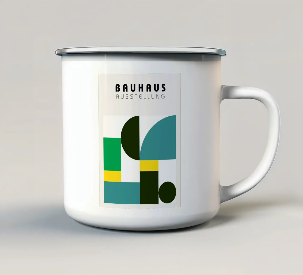 Mostra Bauhaus - Forme geometriche tazza in smalto da Cozy Vibes