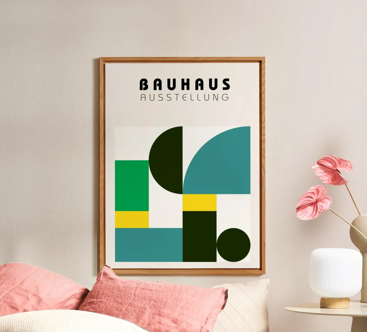 Mostra Bauhaus - Forme geometriche alluminio dibond da Cozy Vibes