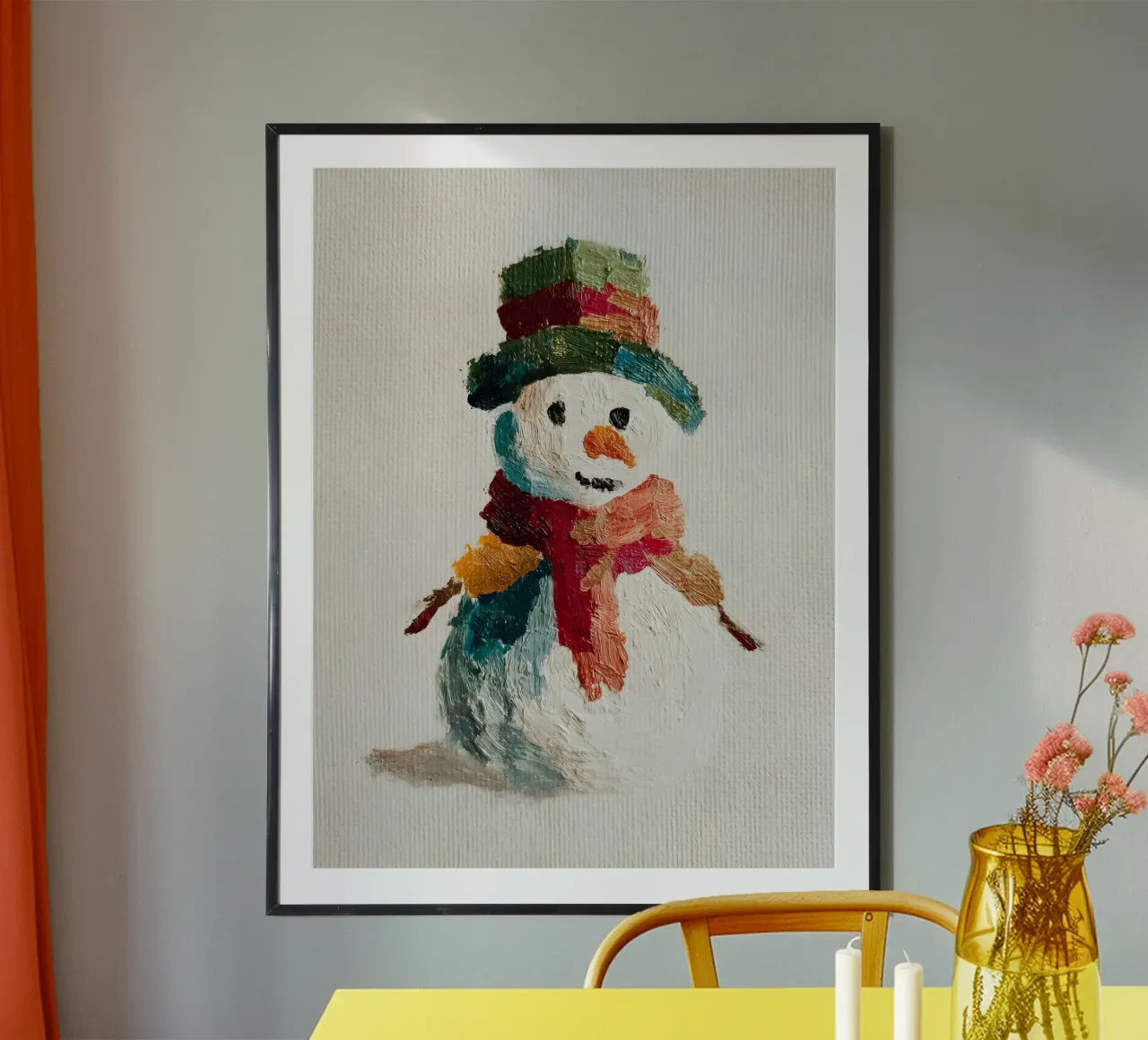 Little Snowman carta hahnemühle da velvetwinterstudio