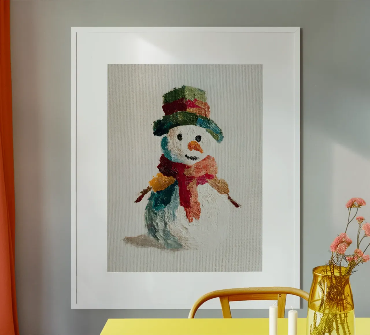 Little Snowman carta hahnemühle da velvetwinterstudio