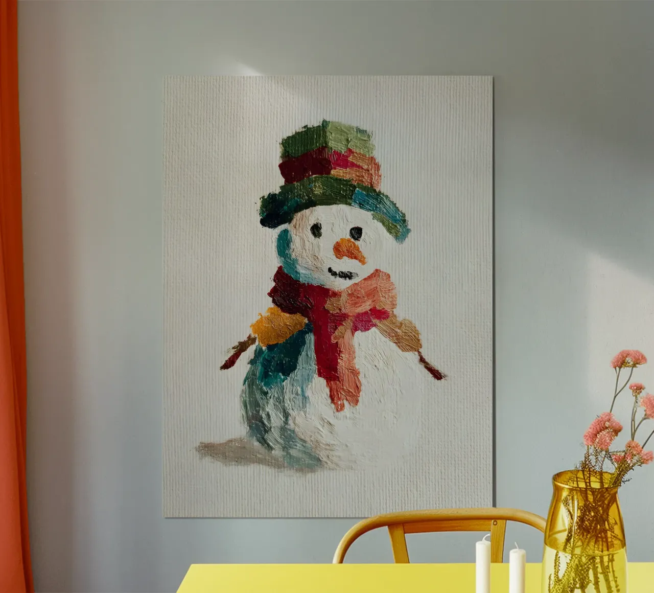 Little Snowman carta hahnemühle da velvetwinterstudio