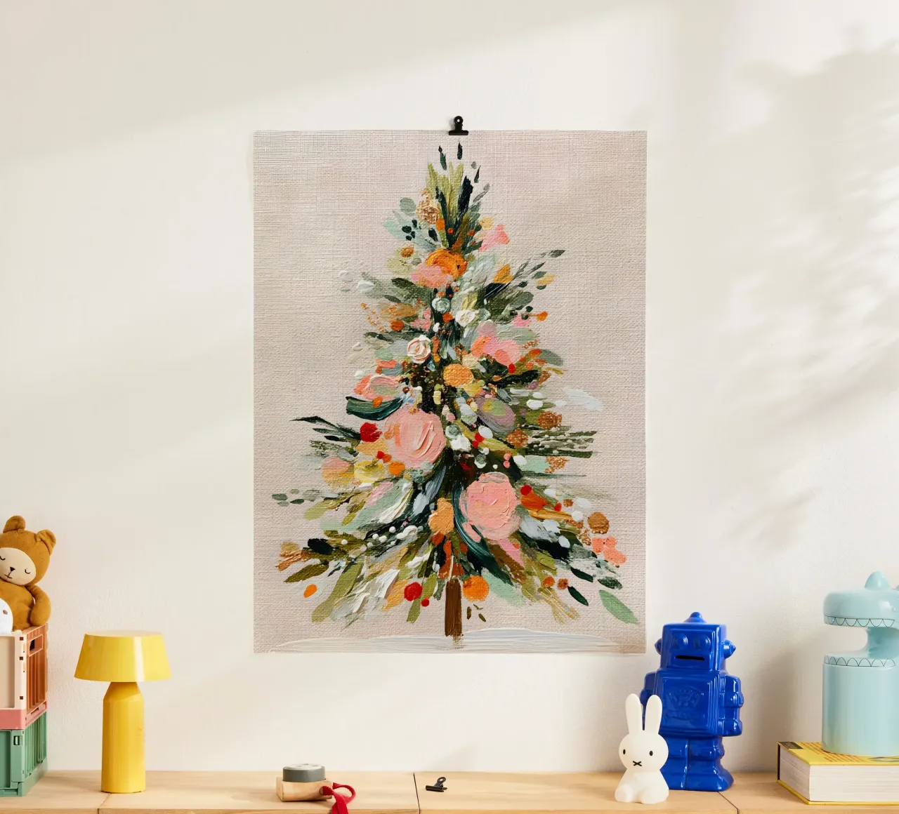 Rosy Evergreen Glow carta hahnemühle da velvetwinterstudio