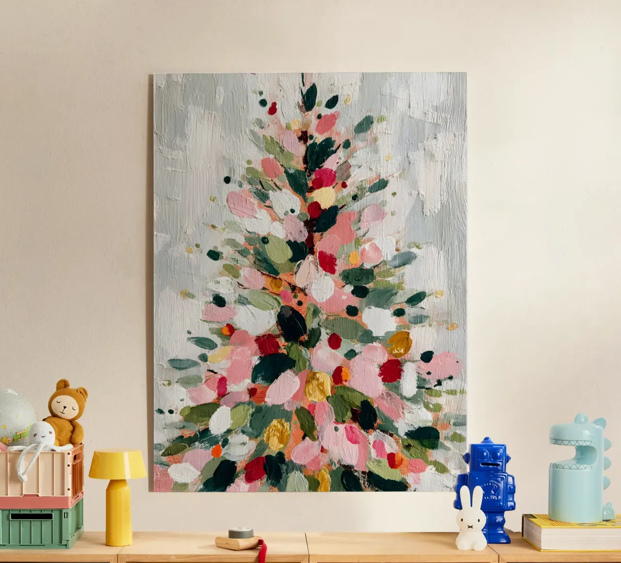 Painterly Snow Tree plexiglass da velvetwinterstudio