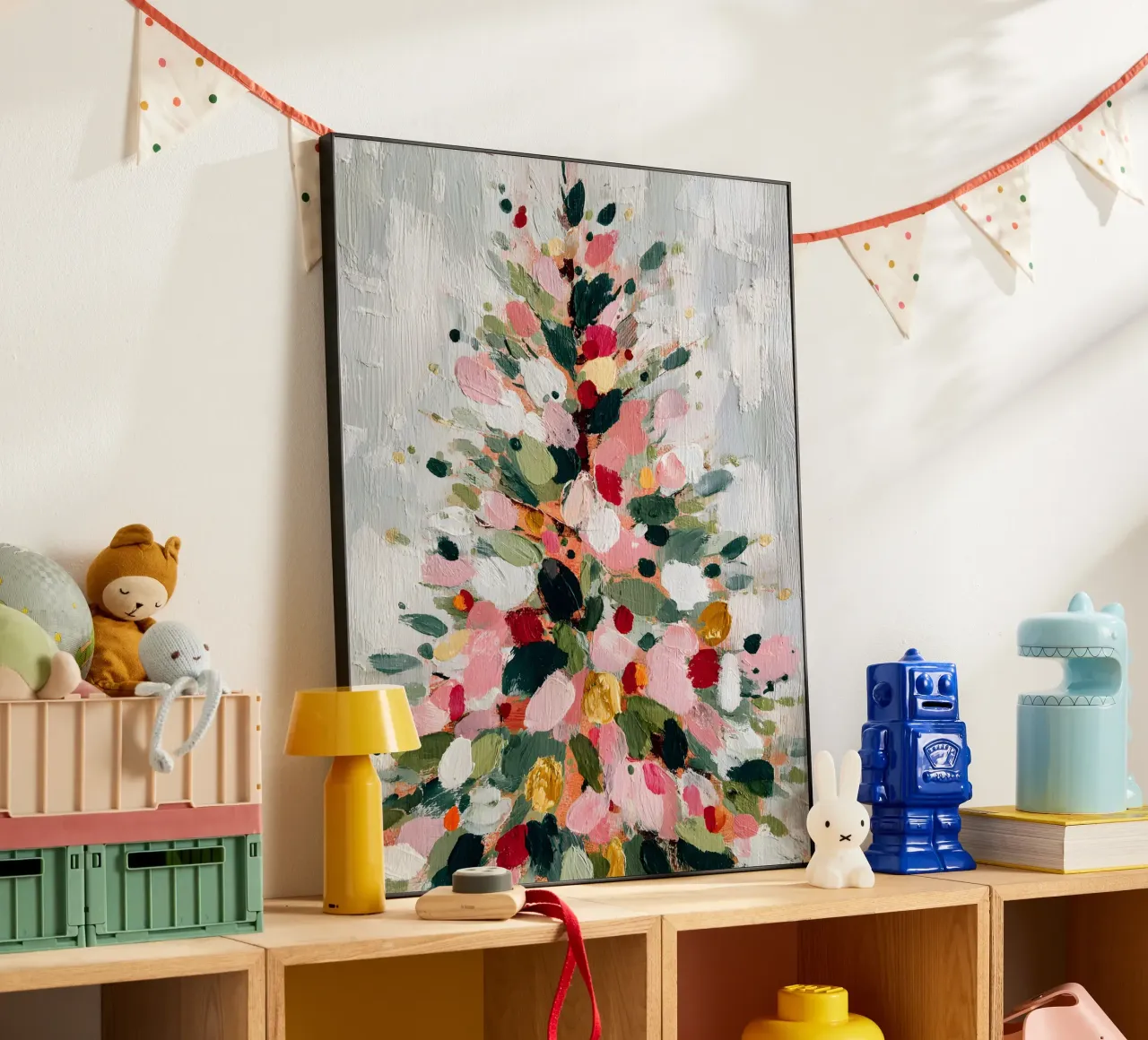 Painterly Snow Tree alluminio dibond da velvetwinterstudio