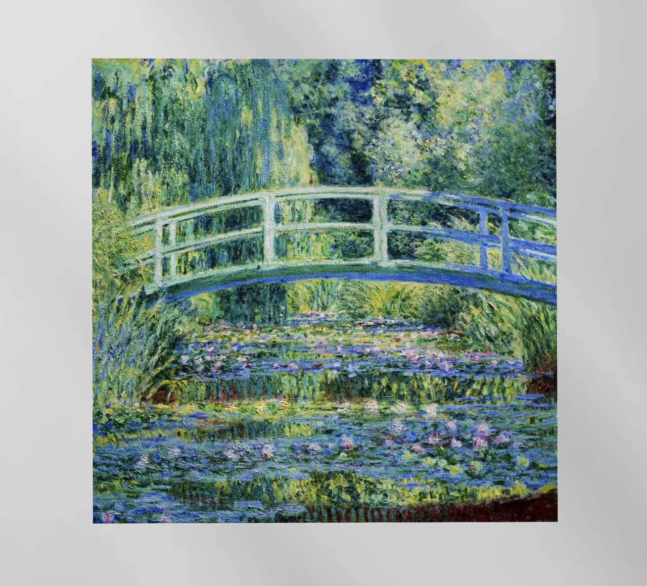 Claude Monet’s Water Lilies and Japanese Bridge (1899) pellicola backlit da Jolie Prints