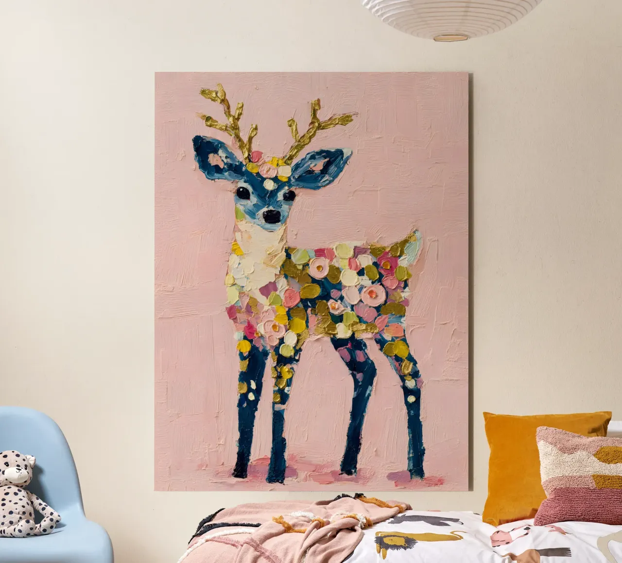Confetti Reindeer alluminio dibond da velvetwinterstudio