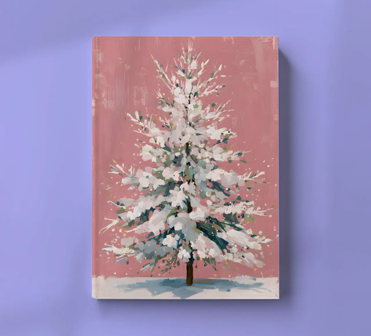 Blush Snow Tree diario da velvetwinterstudio