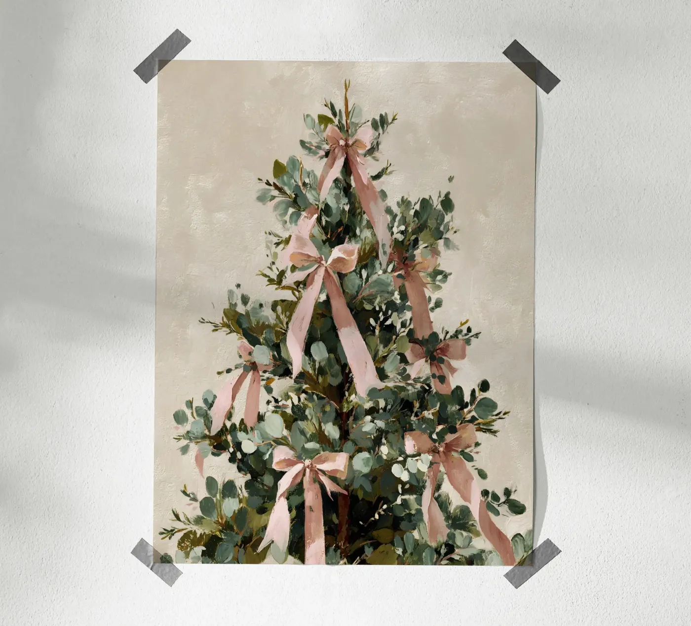 Ribbon Tree Elegance poster van velvetstudio